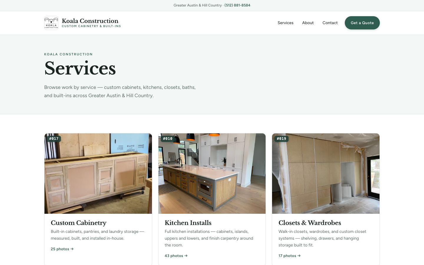 Koala Construction services