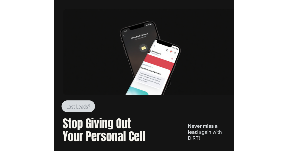 Stop giving out your personal cell.